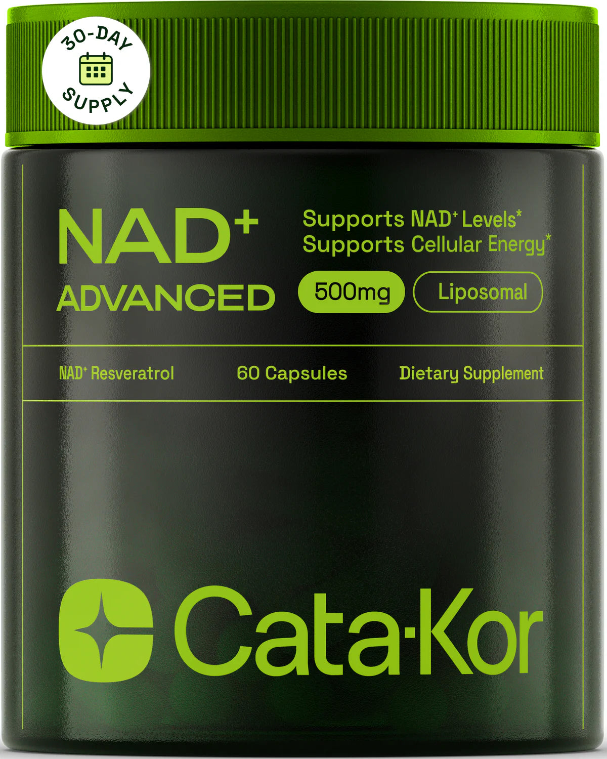 CATA-KOR NAD+ ADVANCED - NAD SUPPLEMENT WITH RESVERATROL