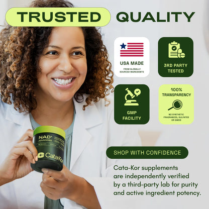 CATA-KOR NAD+ ADVANCED - NAD SUPPLEMENT WITH RESVERATROL